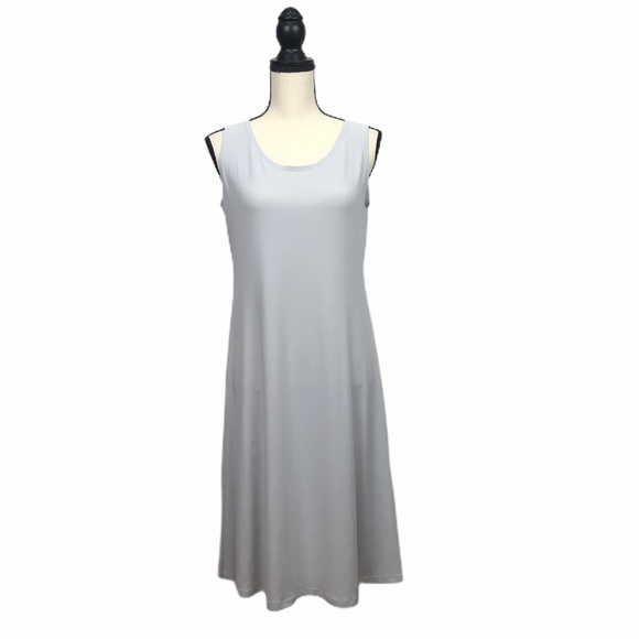 Sympli Dresses & Skirts - SYMPLI Dress {8} Light Gray Neutral Sleeveless Minimalist Travel